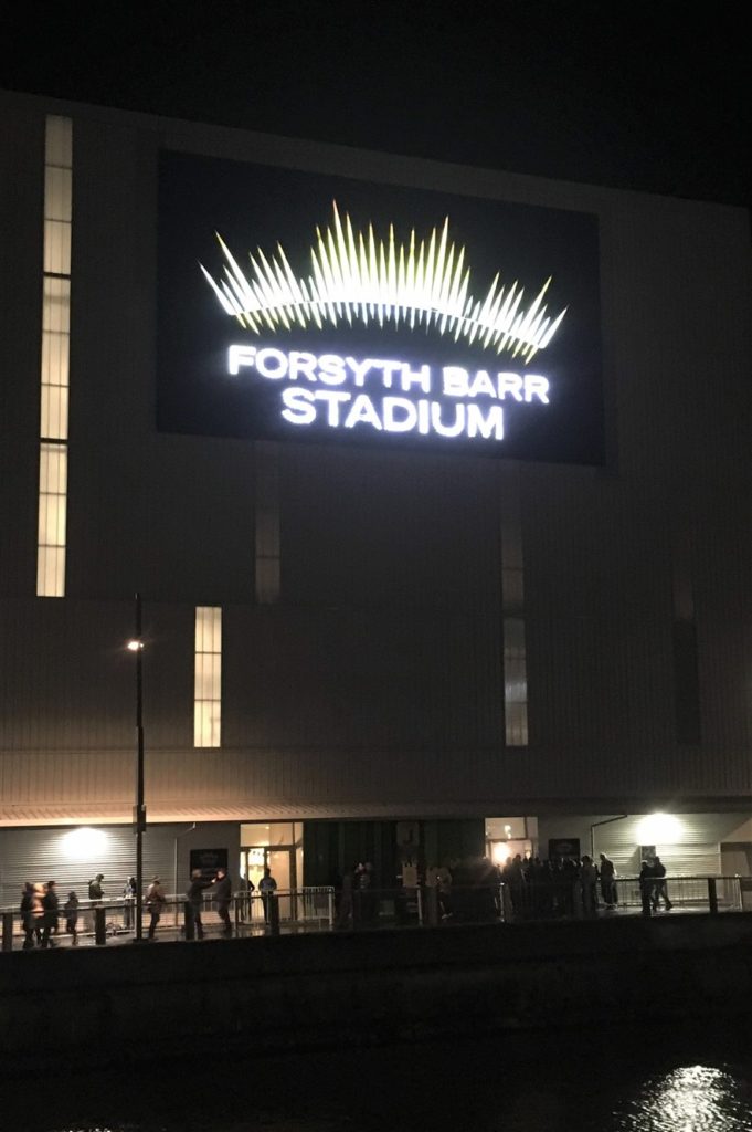 Forsyth Barr Stadium Banner